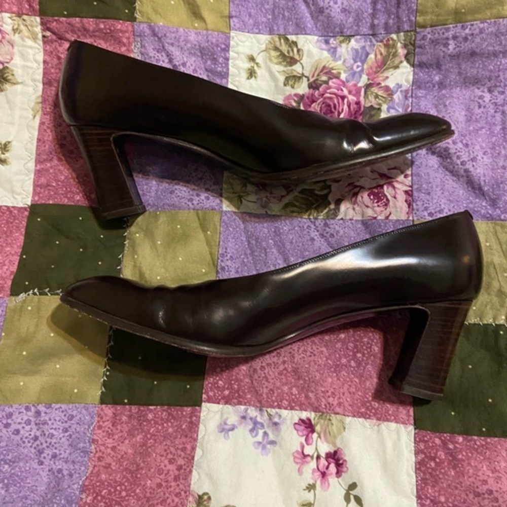 Amalfi Italy brown block heels Size 9.5‎ - Picture 5 of 9